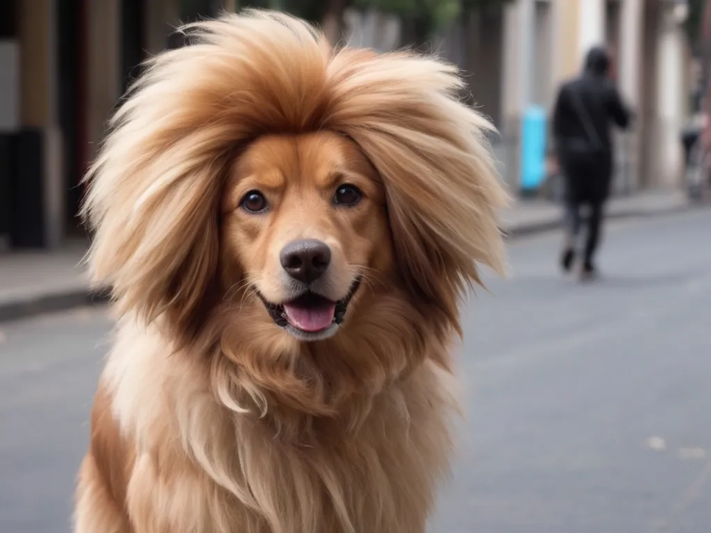 Un perro feliz